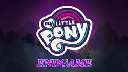 Size: 1272x715 | Tagged: safe, edit, edited screencap, editor:bobhershey, screencap, pony, g4, avengers, avengers: endgame, end of g4, end of ponies, ending, final season, logo, marvel, marvel cinematic universe, my little pony logo, photoshop, series finale, series finale blues