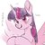 Size: 354x354 | Tagged: safe, artist:yakieringi014, twilight sparkle, alicorn, pony, g4, blushing, japanese, simple background, translation request, twilight sparkle (alicorn), white background