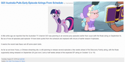 Size: 1346x666 | Tagged: safe, edit, edited screencap, screencap, cozy glow, rusty bucket, twilight sparkle, alicorn, pegasus, pony, equestria daily, frenemies (episode), g4, angry, animated, australia, clothes, cozy glow is best facemaker, faic, female, filly, friendship journal, gameleon, hat, reaction image, snow, sound, sweater, twilight sparkle (alicorn), webm, what the hay?, winter outfit