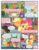 Size: 612x792 | Tagged: safe, artist:newbiespud, edit, edited screencap, screencap, apple bloom, applejack, bon bon, carrot top, doctor whooves, fluttershy, golden harvest, sweetie drops, time turner, twilight sparkle, pony, unicorn, comic:friendship is dragons, g4, apple, basket, bow, comic, dialogue, eyes closed, female, filly, flying, food, freckles, hair bow, harness, hat, male, mare, saddle bag, screencap comic, side hug, smiling, stallion, tack, transcript in description, unicorn twilight