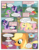 Size: 612x792 | Tagged: safe, artist:newbiespud, edit, edited screencap, screencap, apple bloom, applejack, fluttershy, pinkie pie, spike, twilight sparkle, dragon, earth pony, pegasus, pony, unicorn, comic:friendship is dragons, g4, comic, cupcake, dialogue, female, food, freckles, hat, hiding, male, mare, rock, screencap comic, umbrella hat, unicorn twilight