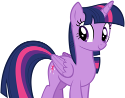 Size: 8114x6385 | Tagged: safe, artist:andoanimalia, twilight sparkle, alicorn, pony, sweet and smoky, absurd resolution, cutie mark, female, folded wings, mare, simple background, smiling, solo, transparent background, twilight sparkle (alicorn), vector, wings