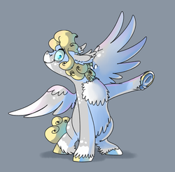 Size: 4249x4195 | Tagged: safe, artist:easthoku, oc, oc only, oc:gray bird, pegasus, pony, male, simple background, sitting, smiling, solo