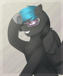 Size: 700x847 | Tagged: safe, artist:julie, oc, oc only, oc:mysterious star, horse, pegasus, pony, solo