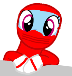 Size: 400x420 | Tagged: safe, artist:kayman13, rainbow dash, pony, g4, 1000 hours in ms paint, balaclava, base used, clothes, costume, gloves, human spider, looking at you, male, simple background, spider-man, sweater, transparent background