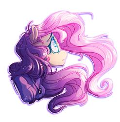 Size: 1280x1294 | Tagged: safe, artist:assassin-or-shadow, fluttershy, pony, the count of monte rainbow, g4, clothes, collar, jewelry, long hair, mercedes, necklace, shycedes, side view, simple background, the count of monte cristo, white background