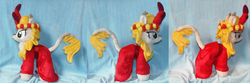 Size: 5941x1974 | Tagged: safe, artist:crazyditty, fall flower, kirin, g4, irl, photo, plushie, solo