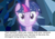 Size: 1280x897 | Tagged: safe, edit, edited screencap, screencap, tree of harmony, twilight sparkle, pony, g4, my little pony: friendship is magic, the ending of the end, what lies beneath, leak, caption, critical research failure, female, headcanon, implied discord, solo, treelight sparkle