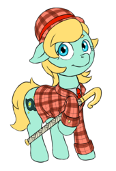 Size: 1243x1827 | Tagged: safe, artist:multiverseequine, derpibooru exclusive, oc, oc only, oc:double down, earth pony, pony, bowler hat, cane, clothes, cutie mark, daybreak island, earth pony oc, female, full body, hat, looking at you, mare, necktie, plaid, simple background, solo, suit, transparent background
