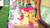 Size: 1374x772 | Tagged: safe, screencap, apple bloom, down under, lemon hearts, scootaloo, sweetie belle, earth pony, pegasus, pony, unicorn, g4, growing up is hard to do, my little pony: friendship is magic, bow, cropped, cutie mark, cutie mark crusaders, eyes closed, female, friendship express, hair bow, mare, older, older apple bloom, older cmc, older scootaloo, older sweetie belle, sitting, smiling, the cmc's cutie marks, trio focus