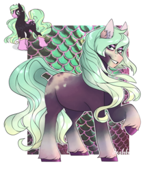 Size: 2576x2995 | Tagged: safe, artist:jeshh, oc, oc only, oc:lilly pilly, earth pony, pony, female, high res, mare, raised hoof, solo
