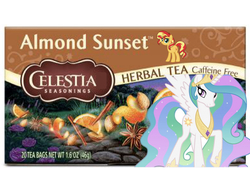 Size: 1024x768 | Tagged: artist needed, safe, edit, princess celestia, sunset shimmer, g4, 1000 hours in ms paint, celestial seasonings, food, meme, parody, product, tea