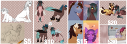 Size: 3332x1173 | Tagged: safe, artist:rxsiex3, earth pony, pony, unicorn, commission