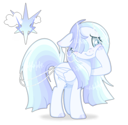 Size: 1492x1456 | Tagged: safe, artist:6-fingers-lover, oc, oc only, oc:smooth blue, pegasus, pony, base used, female, magical lesbian spawn, mare, offspring, parent:rainbow dash, parent:twilight sparkle, parents:twidash, simple background, solo, transparent background