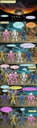 Size: 800x2758 | Tagged: safe, artist:dracostarcloud, edit, edited screencap, screencap, human, pony, comic:friendship is dragons, armor, barely pony related, collaboration, comic, crossover, dialogue, gun, halo, implied applejack, implied fluttershy, implied mane six, implied pinkie pie, implied rainbow dash, implied rarity, implied twilight sparkle, irl, photo, screencap comic, space, toy, weapon