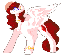 Size: 1604x1484 | Tagged: safe, artist:pillowrabbit, oc, oc only, pegasus, pony, art trade, bracelet, cutie mark, ear piercing, earring, female, fluffy, jewelry, mare, necklace, piercing, pixel art, simple background, smiling, solo, transparent background