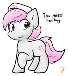 Size: 651x720 | Tagged: safe, artist:zutcha, nurse redheart, pony, g4, cute, female, hat, heartabetes, nurse hat, signature, simple background, solo, transparent background