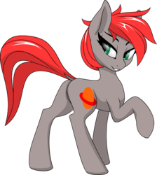 Size: 553x616 | Tagged: safe, artist:up1ter, oc, oc only, oc:up1ter, earth pony, pony, butt, dock, female, looking back, mare, plot, simple background, solo, transparent background