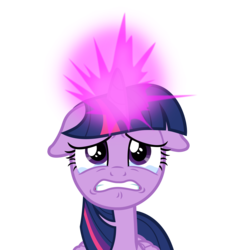 Size: 7296x7693 | Tagged: safe, artist:ejlightning007arts, twilight sparkle, alicorn, pony, g4, season 9, the ending of the end, crying, female, floppy ears, magic, scared, simple background, solo, teary eyes, transparent background, twilight sparkle (alicorn), vector