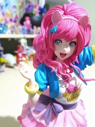 Size: 3072x4096 | Tagged: safe, kotobukiya, pinkie pie, human, pony, equestria girls, g4, humanized, irl, kotobukiya pinkie pie, merchandise, photo