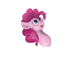 Size: 5100x4000 | Tagged: safe, artist:whiteberry, pinkie pie, earth pony, pony, g4, female, head shot, smiling, solo