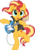 Size: 6007x8603 | Tagged: safe, artist:pirill, idw, sunset shimmer, pony, unicorn, g4, spoiler:comic, spoiler:comic79, absurd resolution, bass guitar, bipedal, clothes, cute, female, guitar, idw showified, jacket, musical instrument, raised leg, shimmerbetes, show accurate, simple background, smiling, solo, sunset shredder, transparent background, vector