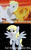 Size: 696x1113 | Tagged: safe, edit, edited screencap, screencap, derpy hooves, rio azul, valentine (g1), pegasus, pony, g1, g4, black background, caption, fake, faker than a three dollar bill, female, holiday, image macro, mare, meme, simple background, text