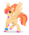 Size: 1024x1227 | Tagged: safe, artist:whitehershey, oc, oc only, oc:carrot spring, pegasus, pony, bowtie, ear piercing, earring, female, hoof polish, jewelry, makeup, mare, one eye closed, piercing, raised hoof, simple background, solo, tongue out, transparent background, wink