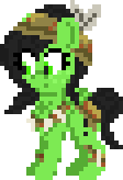Size: 112x164 | Tagged: safe, artist:enragement filly, oc, oc only, oc:filly anon, pegasus, pony, female, filly, indian, pixel art, solo, tribal