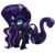 Size: 2000x2000 | Tagged: safe, artist:villjulie, nightmare rarity, classical unicorn, pony, unicorn, g4, chibi, choker, cloven hooves, cute, female, high res, horn, leonine tail, lidded eyes, looking at you, mare, nightmare raribetes, simple background, slit pupils, smiling, solo, transparent background, unshorn fetlocks, white outline