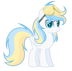 Size: 600x592 | Tagged: dead source, safe, artist:rainbows-skies, oc, oc only, oc:sunset skies, pegasus, pony, base used, goggles, male, simple background, solo, stallion, transparent background