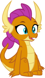 Size: 4581x7933 | Tagged: safe, artist:memnoch, smolder, dragon, g4, cute, dragoness, female, simple background, sitting, smolderbetes, solo, transparent background, vector, wings