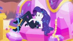 Size: 1920x1080 | Tagged: safe, screencap, rarity, do it for the ponygram!, equestria girls, equestria girls series, g4, the other side, spoiler:eqg series (season 2), animated, bare shoulders, blooper, bodysuit, breasts, cleavage, clothes, cute, drama queen, female, gif, hasbro-sponsored official cleavage, high heels, outtakes, rarara, raribetes, rotary phone, shoes, sleeveless, strapless, tangled up, telephone cord, the other side bloopers, unitard
