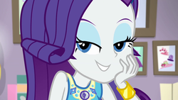 Size: 1920x1080 | Tagged: safe, screencap, rarity, do it for the ponygram!, equestria girls, equestria girls series, g4, spoiler:eqg series (season 2), cute, geode of shielding, lidded eyes, looking at you, magical geodes, raribetes