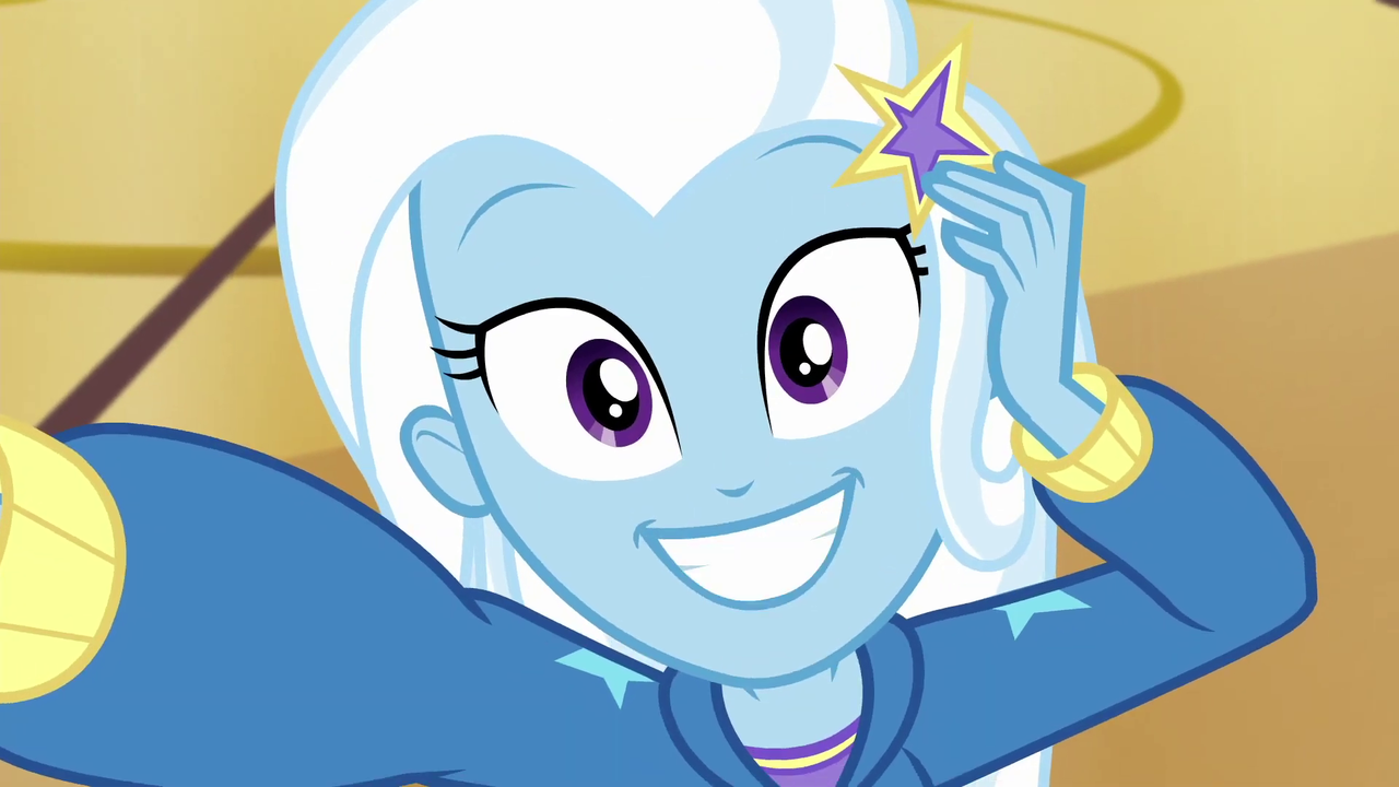2131604 - clothes, cute, diatrixes, do it for the ponygram!, equestria  girls, equestria girls series, female, grin, hoodie, looking at you, safe,  screencap, selfie, smiling, spoiler:eqg series (season 2), suddenly trixie,  trixie - Derpibooru