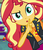 Size: 926x1079 | Tagged: safe, edit, edited screencap, screencap, sunset shimmer, do it for the ponygram!, equestria girls, g4, my little pony equestria girls: better together, cropped, female, geode of empathy, magical geodes, shhh, solo
