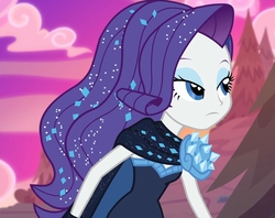 Size: 1366x1080 | Tagged: safe, screencap, rarity, do it for the ponygram!, equestria girls, g4, my little pony equestria girls: better together, the other side, arms wide open, cape, clothes, female, solo