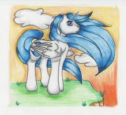 Size: 778x714 | Tagged: safe, artist:lilloate, oc, oc only, alicorn, pony, alicorn oc, solo, traditional art