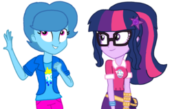 Size: 1525x964 | Tagged: safe, artist:徐詩珮, sci-twi, spring rain, twilight sparkle, equestria girls, festival filters, g4, my little pony equestria girls: better together, base used, equestria girls-ified, female, geode of telekinesis, lesbian, magical geodes, ship:sci-springlight, ship:springlight, shipping, simple background, transparent background