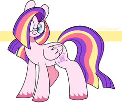 Size: 500x422 | Tagged: source needed, useless source url, safe, artist:1racat, fluttershy, twilight sparkle, earth pony, pony, g4, female, fusion, glasses, mare, solo, tumblr