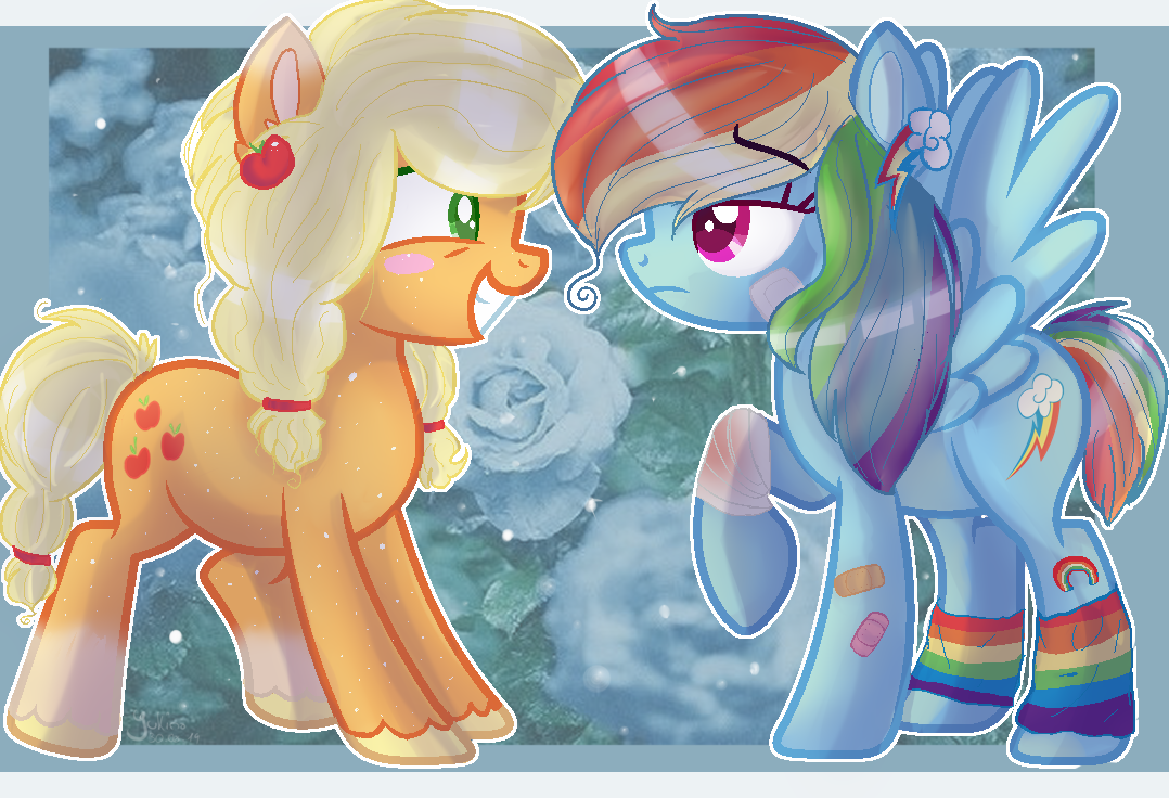 Applejack and rainbow dash. Радуга Дэш и Эпплджек шип.