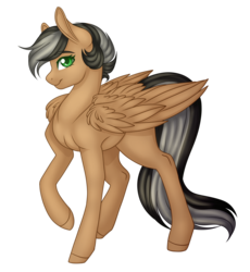 Size: 2600x2820 | Tagged: safe, artist:amazing-artsong, oc, oc only, oc:artsong, pegasus, pony, female, high res, mare, simple background, smiling, solo, style emulation, transparent background