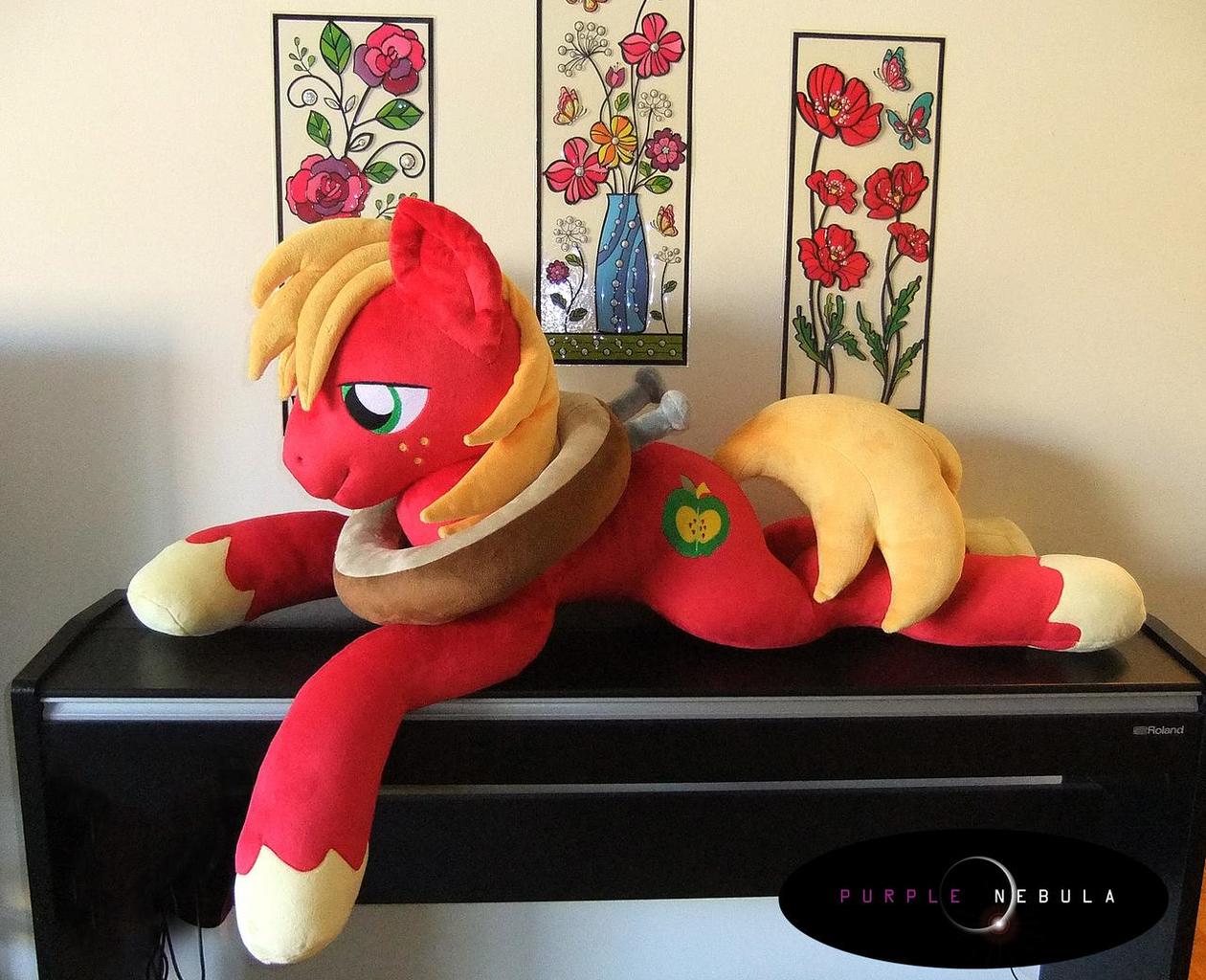 artist:purplenebulastudios, big macintosh, earth pony, pony, horse collar, ...