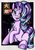 Size: 723x1024 | Tagged: safe, artist:canvymamamoo, starlight glimmer, pony, unicorn, g4, blushing, chest fluff, female, heart, heart eyes, night, solo, traditional art, wingding eyes