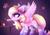 Size: 5333x3785 | Tagged: safe, artist:magnaluna, oc, oc only, oc:bay breeze, pegasus, pony, absurd resolution, bow, cake, chest fluff, clothes, commission, cute, ear fluff, female, food, hair bow, mare, mouth hold, ocbetes, pegasus oc, plate, socks, solo, spread wings, stockings, striped socks, table, tail bow, thigh highs, wings, ych result