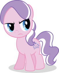 Size: 2815x3463 | Tagged: safe, artist:felix-kot, edit, editor:slayerbvc, vector edit, diamond tiara, earth pony, pony, g4, accessory-less edit, female, filly, high res, missing accessory, simple background, solo, transparent background, vector
