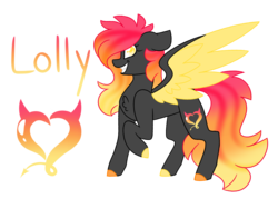Size: 3713x2653 | Tagged: safe, artist:crazysketch101, oc, oc only, oc:lolly burnside, pegasus, pony, colored hooves, colored wings, colored wingtips, gradient mane, high res, simple background, solo, transparent background