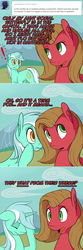 Size: 800x2404 | Tagged: safe, artist:tlatophat, lyra heartstrings, oc, oc:pun, earth pony, pony, ask pun, g4, ask, facehoof, female, implied menstruation, mare