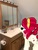 Size: 3024x4032 | Tagged: safe, gameloft, photographer:undeadponysoldier, cherry jubilee, earth pony, pony, g4, augmented reality, bathroom, female, irl, mare, mirror, photo, ponies in real life, sink, solo, toilet paper