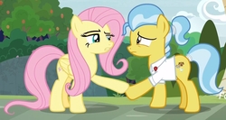 Size: 1391x740 | Tagged: safe, screencap, angel bunny, doctor fauna, fluttershy, g4, she talks to angel, duo